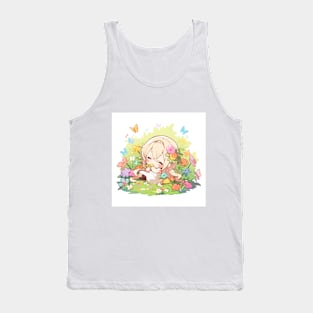 chibi flower girl Tank Top